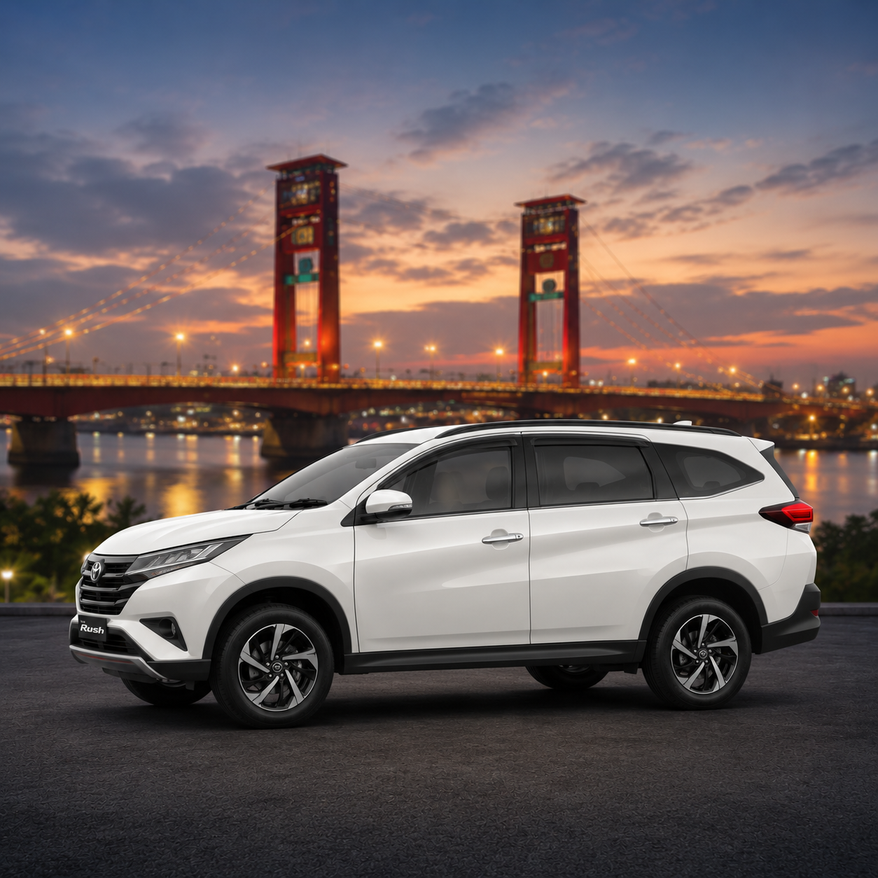 Rush untuk sewa mobil Palembang